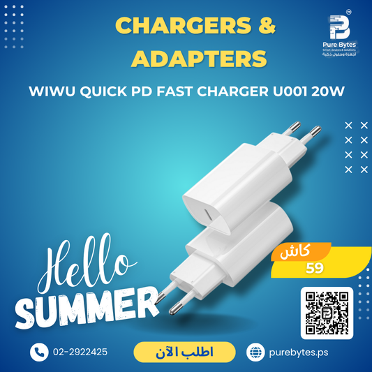 WiWU Quick PD Fast Charger U001 20W | Chargers & Adapters - WiWU