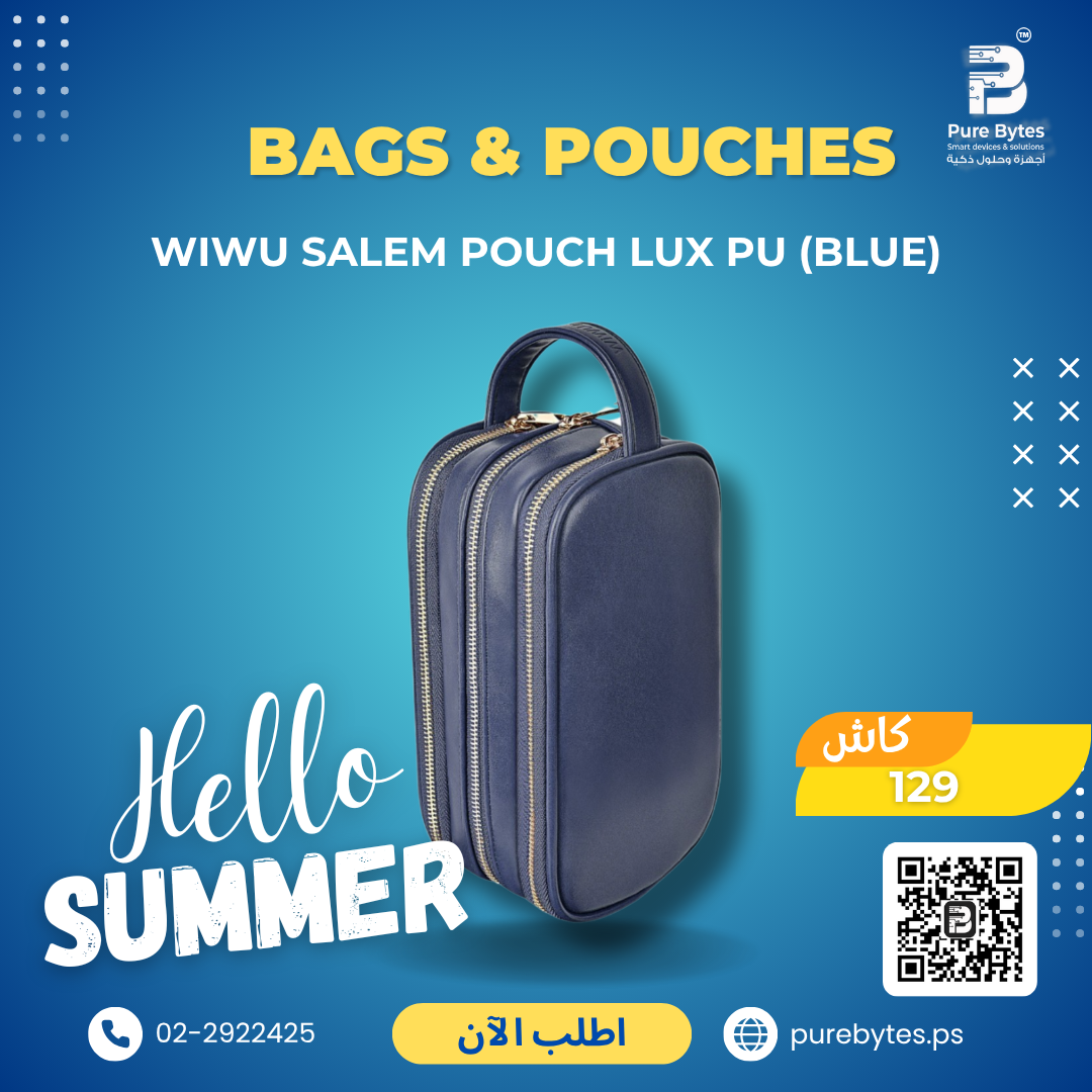 WiWU Salem Pouch LUX PU (Blue) | Bags & Pouches - WiWU