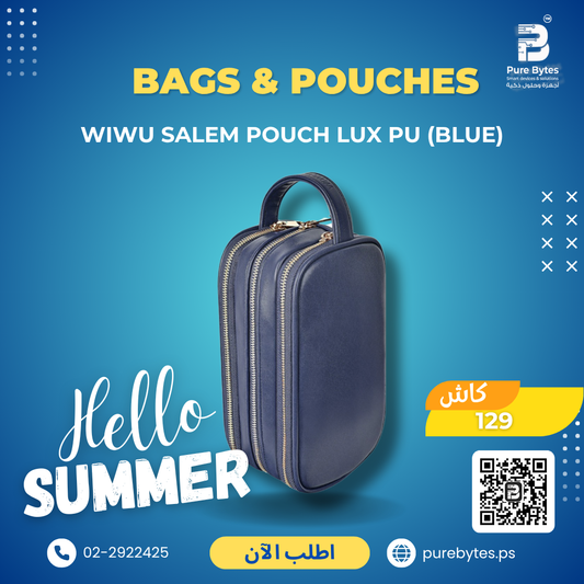 WiWU Salem Pouch LUX PU (Blue) | Bags & Pouches - WiWU