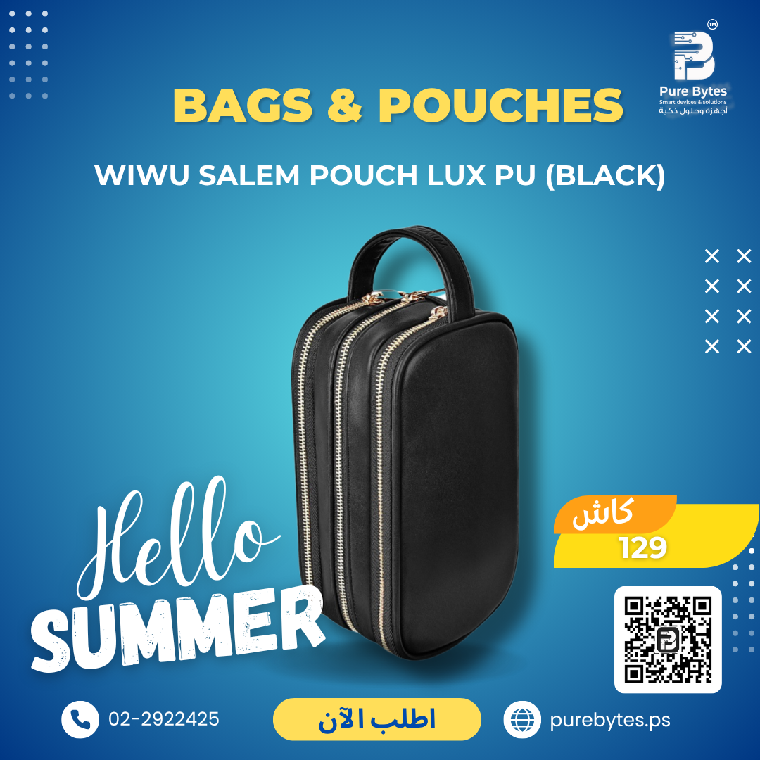 WiWU Salem Pouch LUX PU (Black) | Bags & Pouches - WiWU