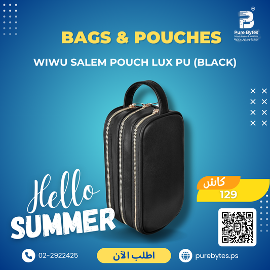 WiWU Salem Pouch LUX PU (Black) | Bags & Pouches - WiWU