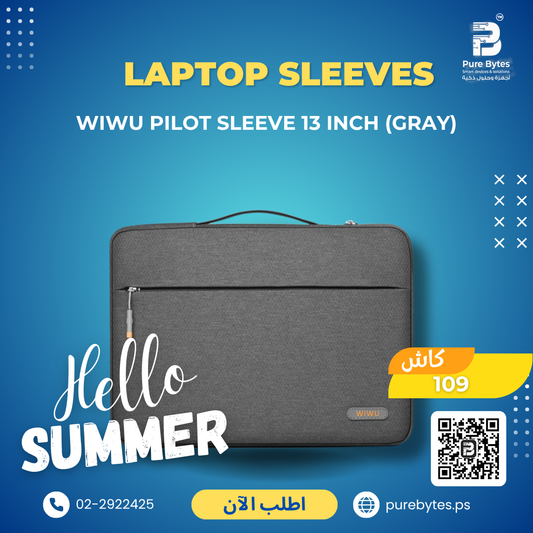 WiWU Pilot Sleeve 13 inch (Gray) | Laptop Sleeves - WiWU