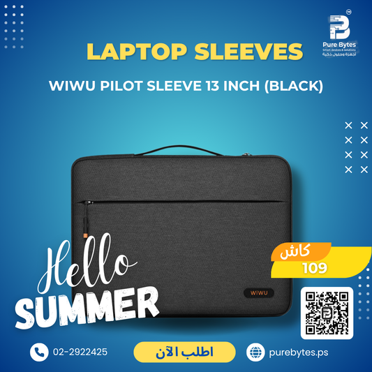 WiWU Pilot Sleeve 13 inch (Black) | Laptop Sleeves - WiWU