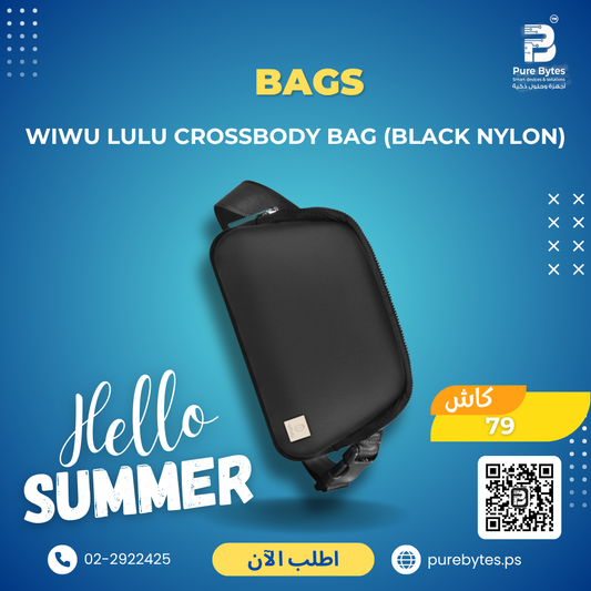 WiWU LULU Crossbody Bag (Black Nylon) | Bags - WiWU