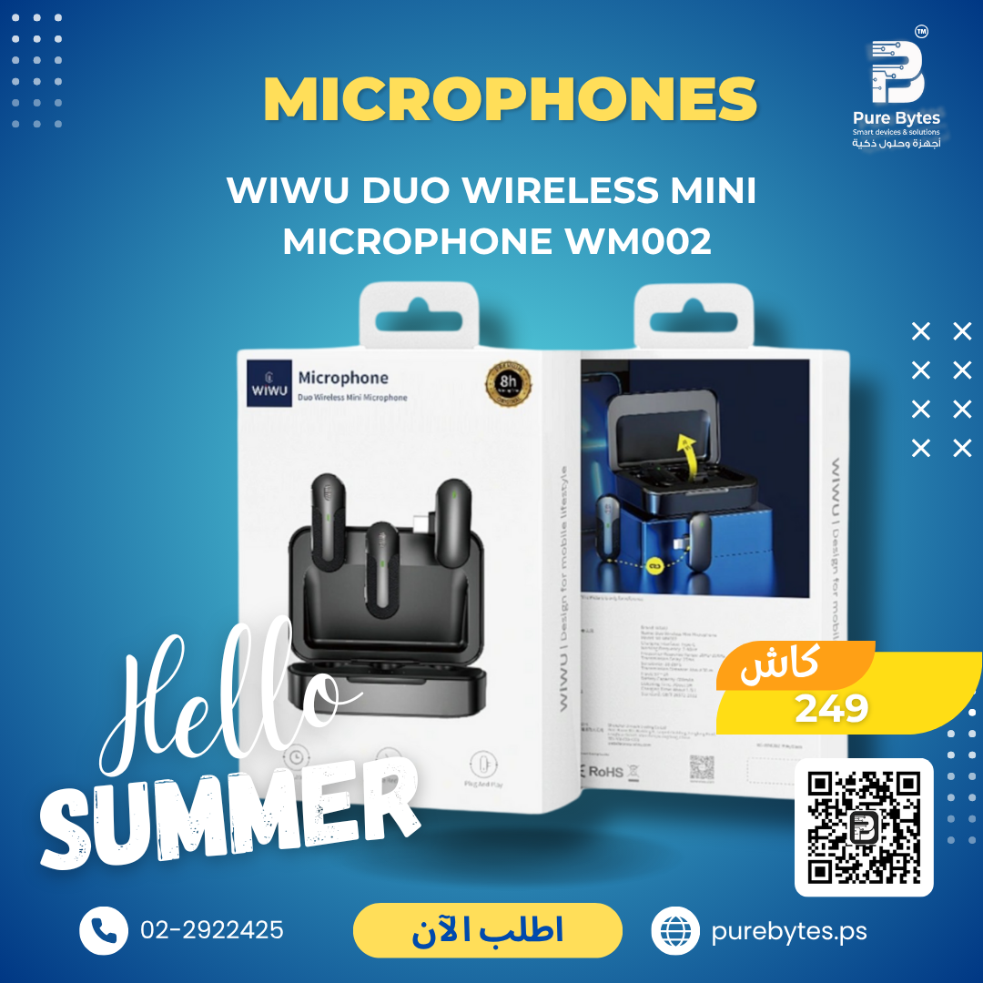 WiWU Duo Wireless Mini Microphone WM002 | Microphones - WiWU