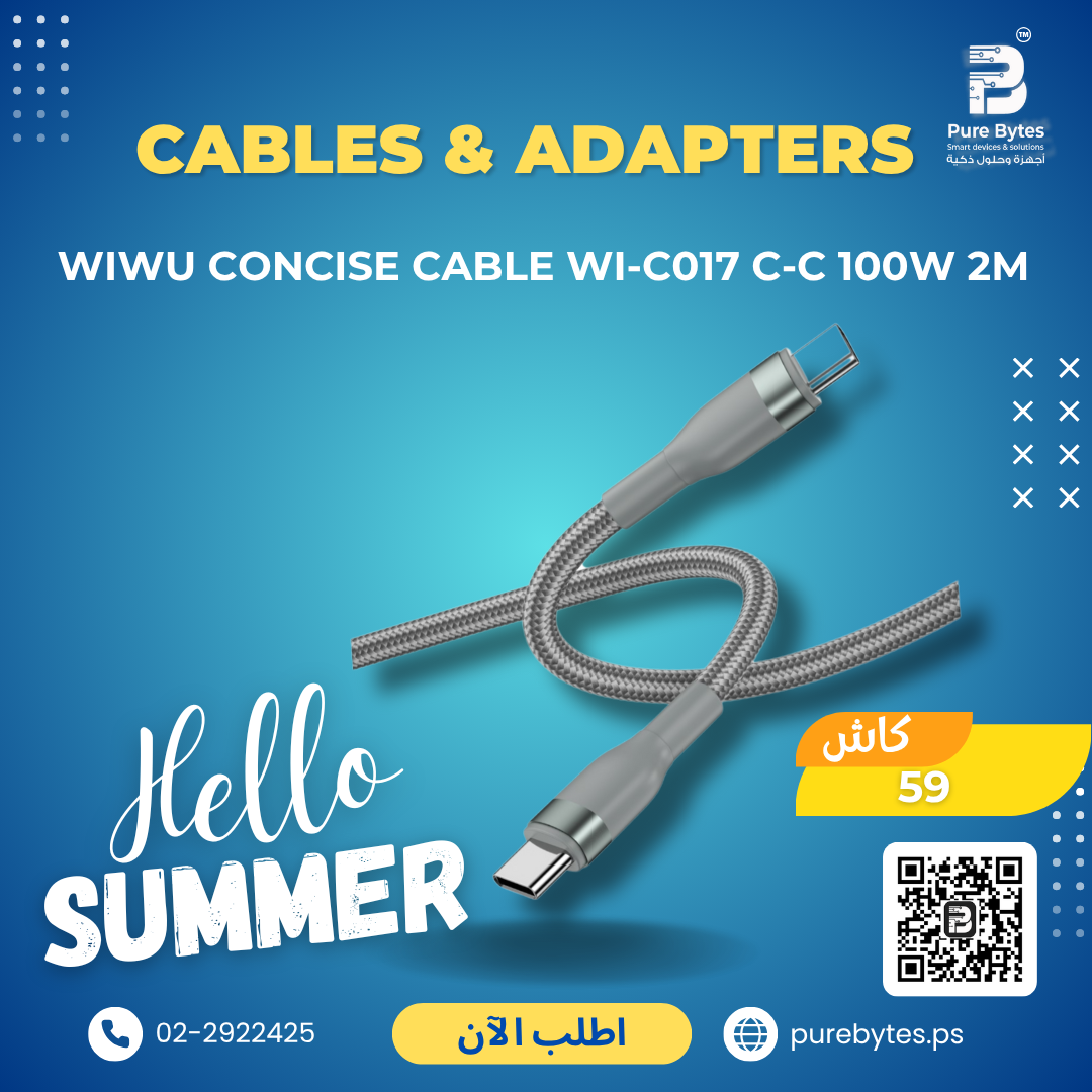 WiWU Concise Cable WI C017 C C 100W 2M | Cables & Adapters - WiWU