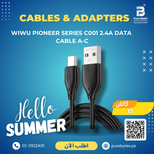 WiWU Pioneer Series C001 2.4A Data Cable A C | Cables & Adapters - WiWU