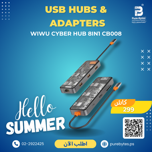 WiWU Cyber Hub 8in1 CB008 | USB Hubs & Adapters - WiWU