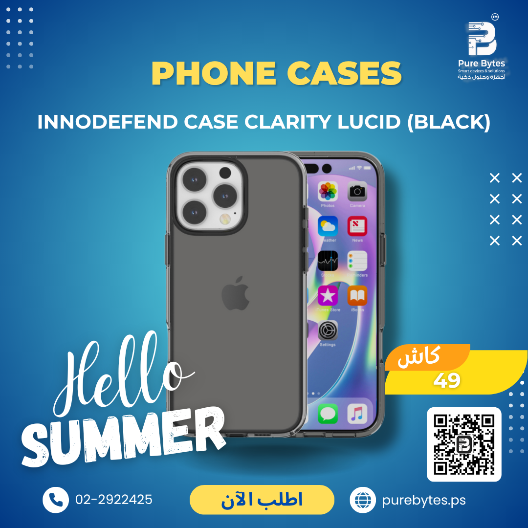 INNODEFEND Case Clarity Lucid (Black) | Phone Cases - INNODEFEND
