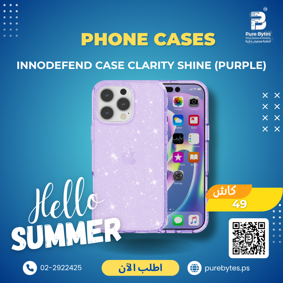 INNODEFEND Case Clarity Shine (Purple) | Phone Cases - INNODEFEND