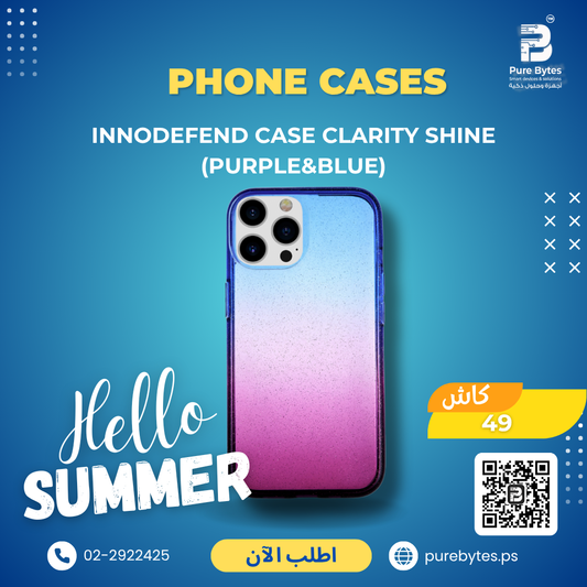 INNODEFEND Case Clarity Shine (Purple&Blue) | Phone Cases - INNODEFEND