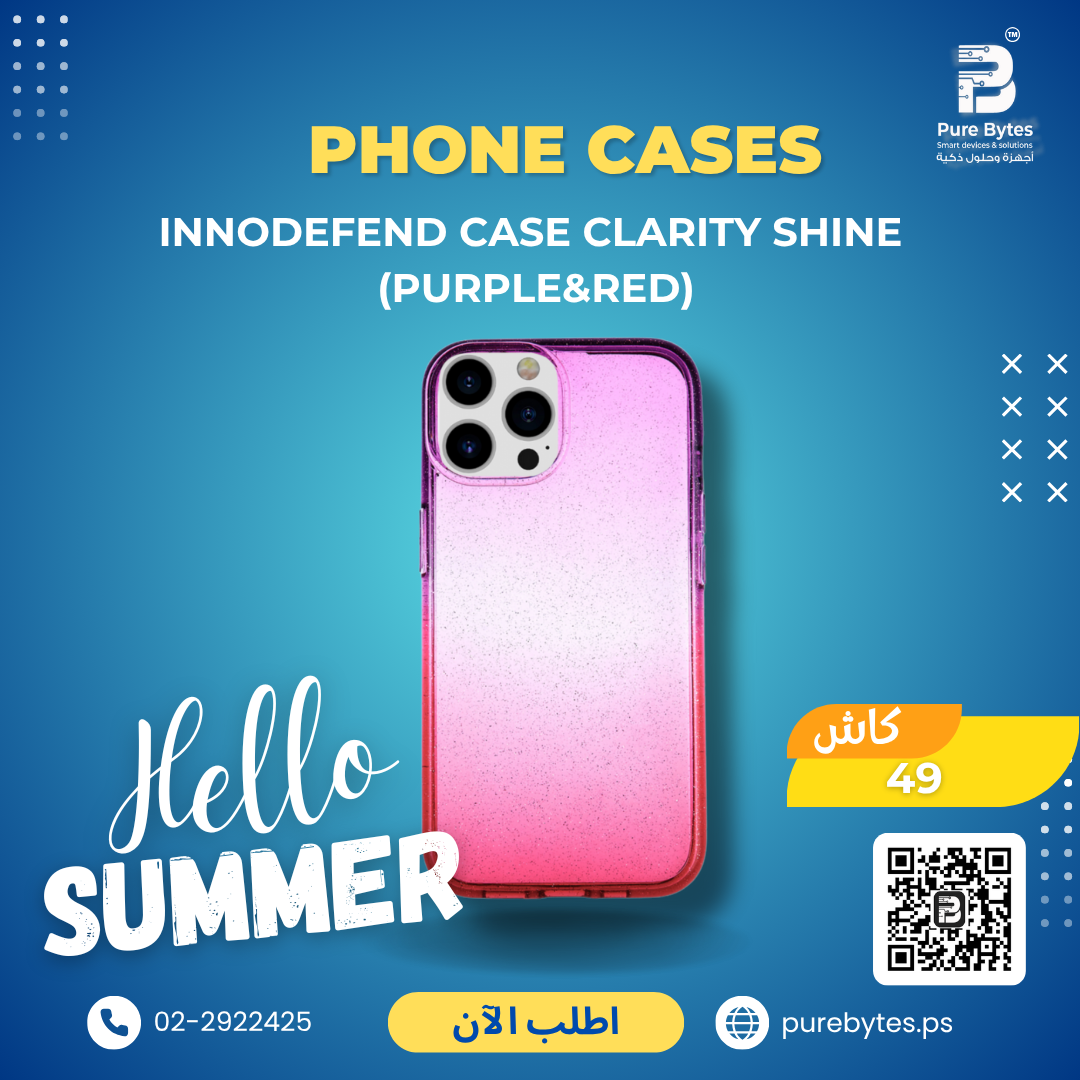 INNODEFEND Case Clarity Shine (Purple&Red) | Phone Cases - INNODEFEND