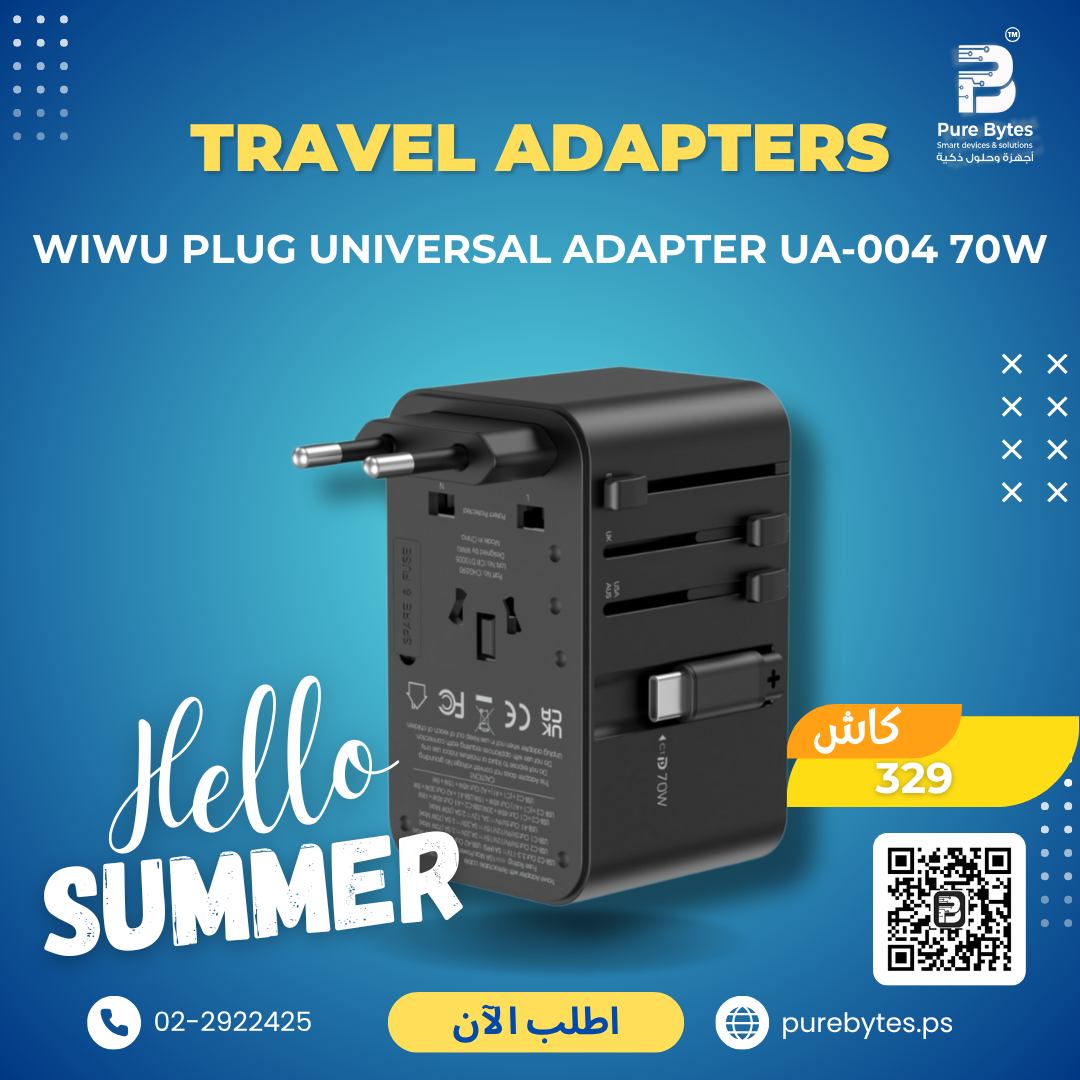 WiWU Plug Universal Adapter UA 004 70W | Travel Adapters - WiWU