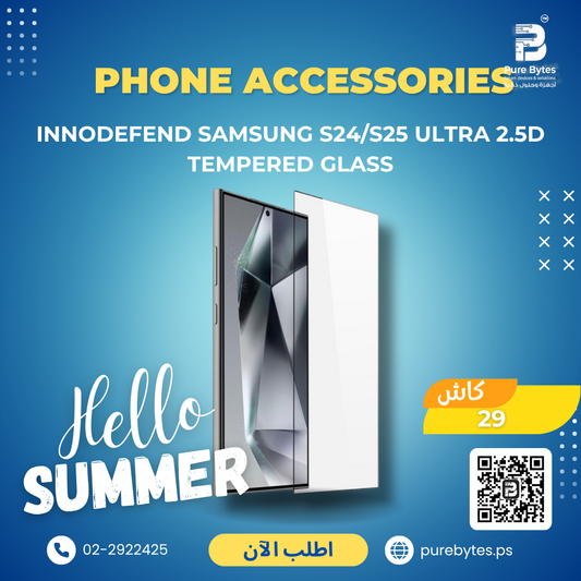 INNODEFEND Samsung S24 S25 Ultra 2.5D TEMPERED GLASS | Phone Accessories - INNODEFEND