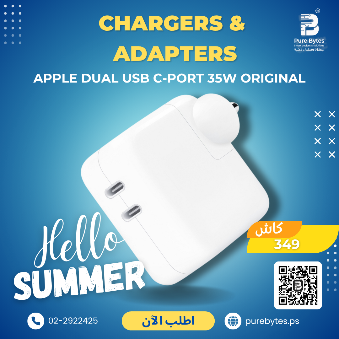 Apple Dual USB C Port 35W Original | Chargers & Adapters - Apple