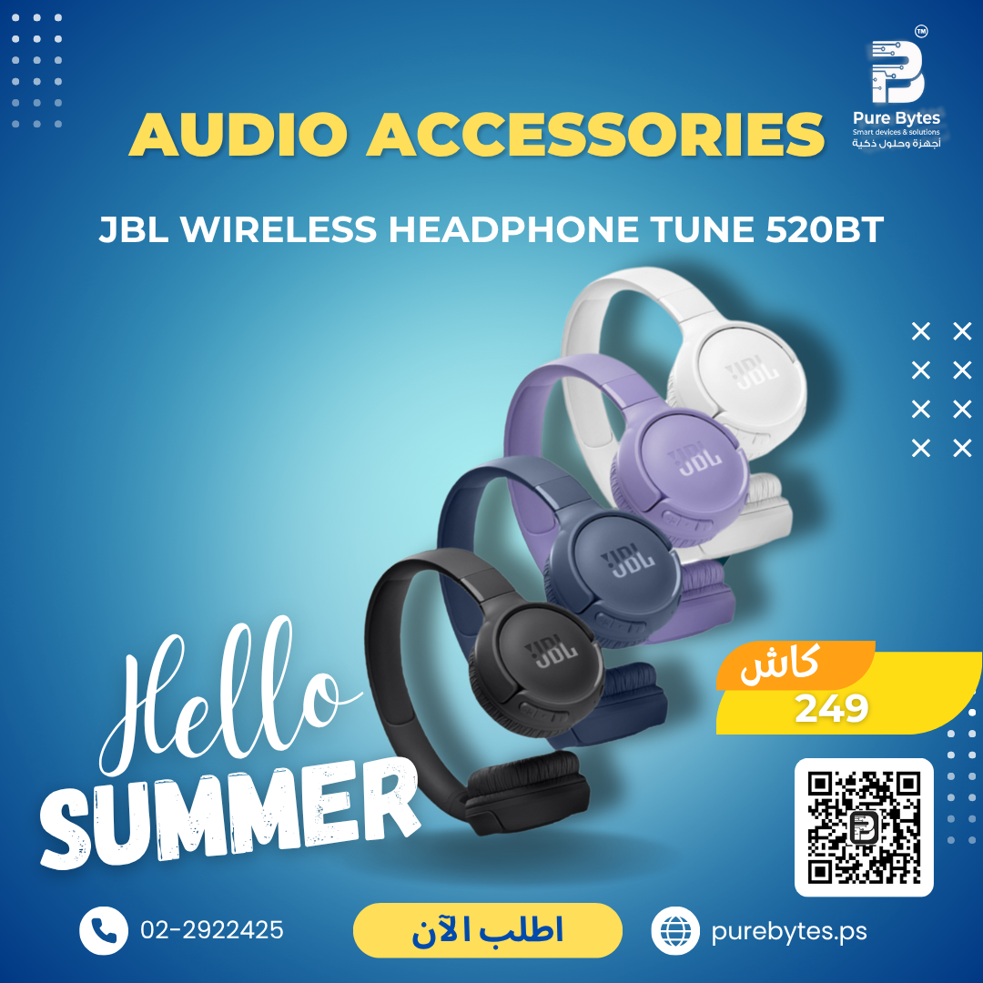 JBL WIRELESS HEADPHONE TUNE 520BT | Audio Accessories - JBL