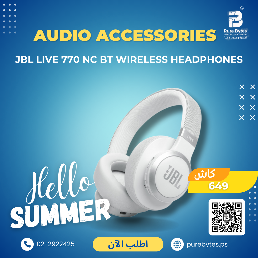 JBL Live 770 NC BT Wireless Headphones | Audio Accessories - JBL