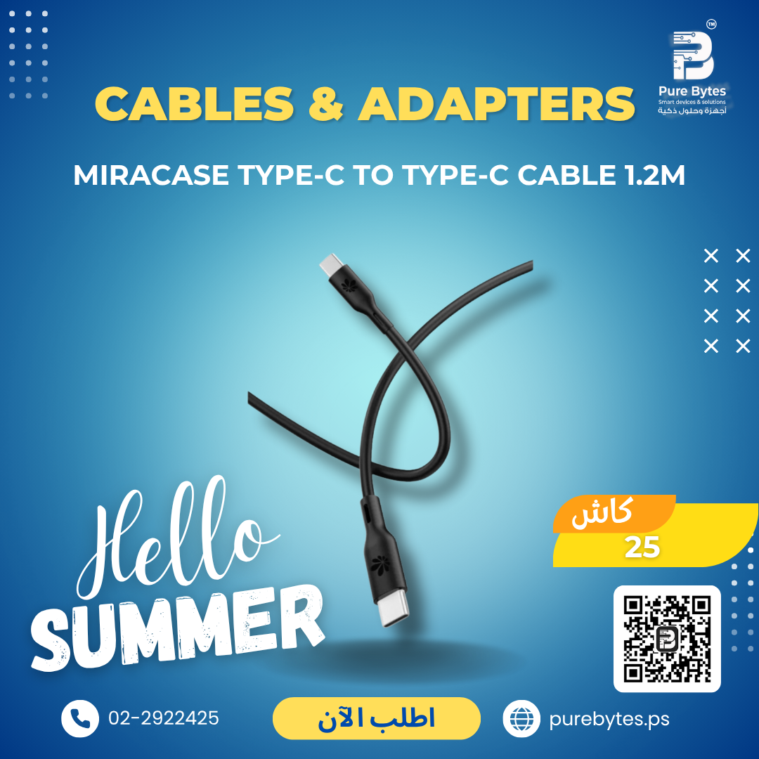 MIRACASE TYPE C TO TYPE C CABLE 1.2M | Cables & Adapters - Miracase