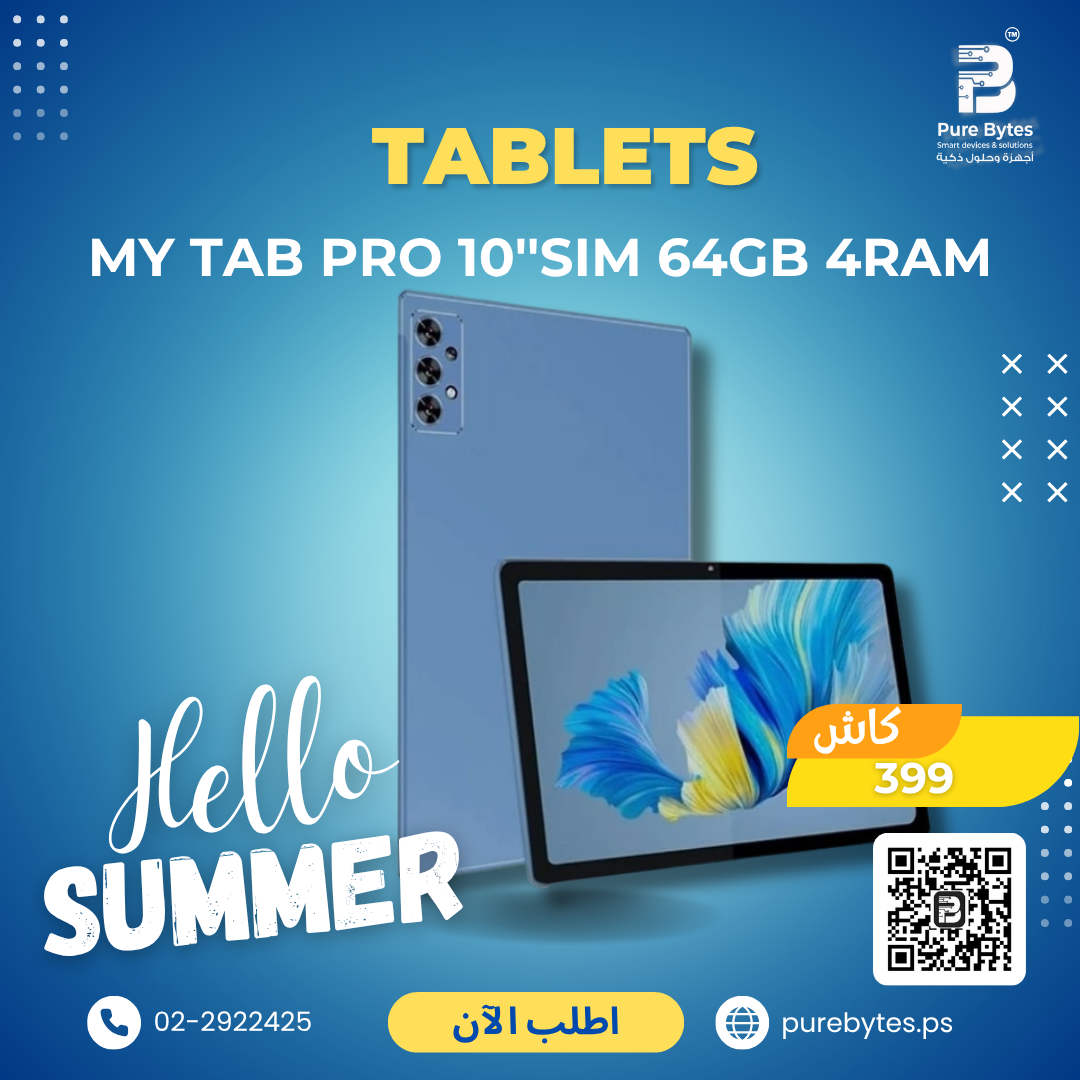 MY TAB PRO 10''SIM 64GB 4RAM | Tablets - MY TAB