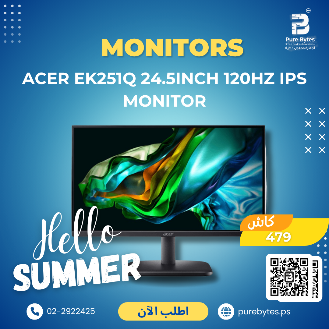 ACER EK251Q 24.5inch 120HZ IPS Monitor | Monitors - Acer