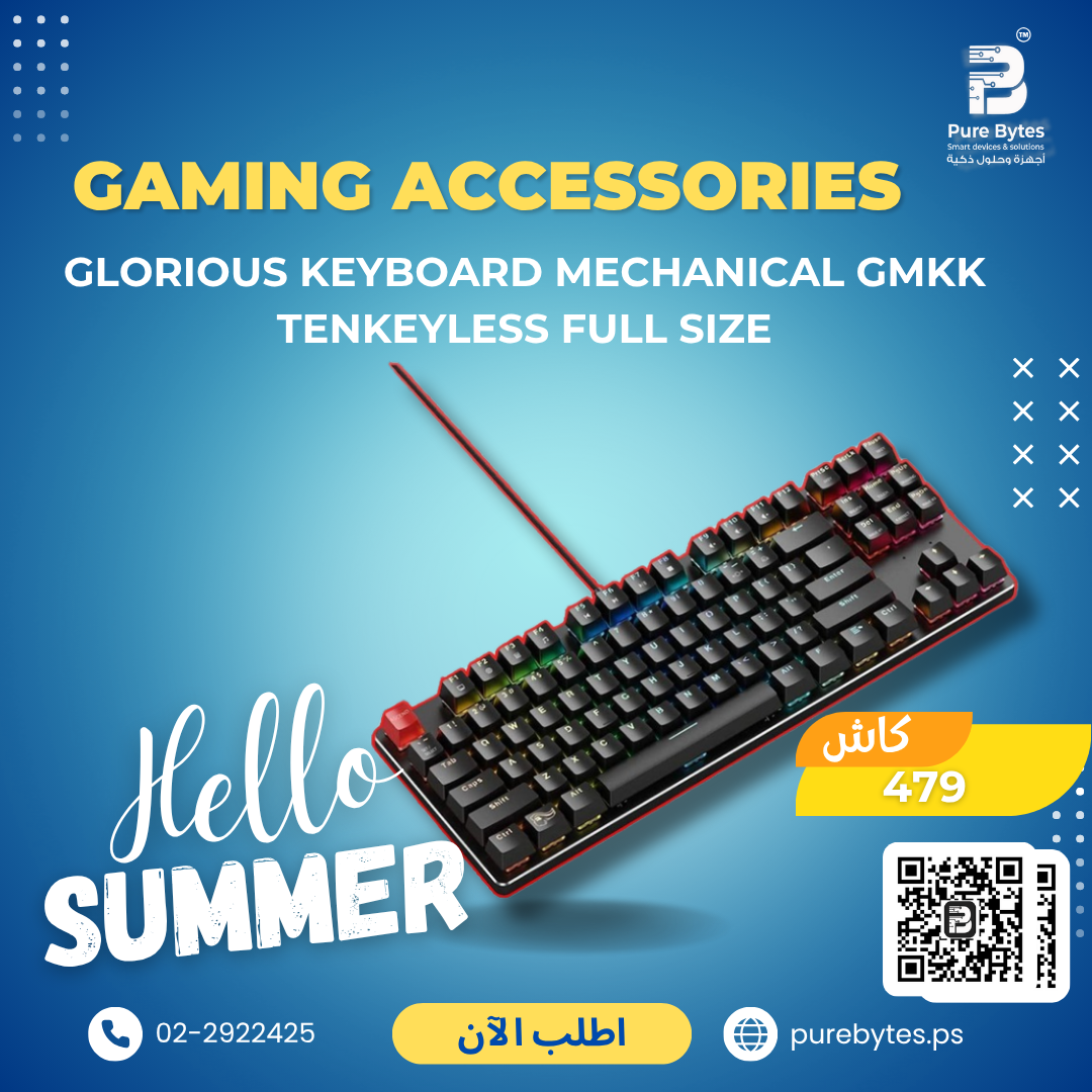 Glorious KEYBOARD MECHANICAL GMKK TENKEYLESS FULL SIZE | Gaming Accessories - Glorious