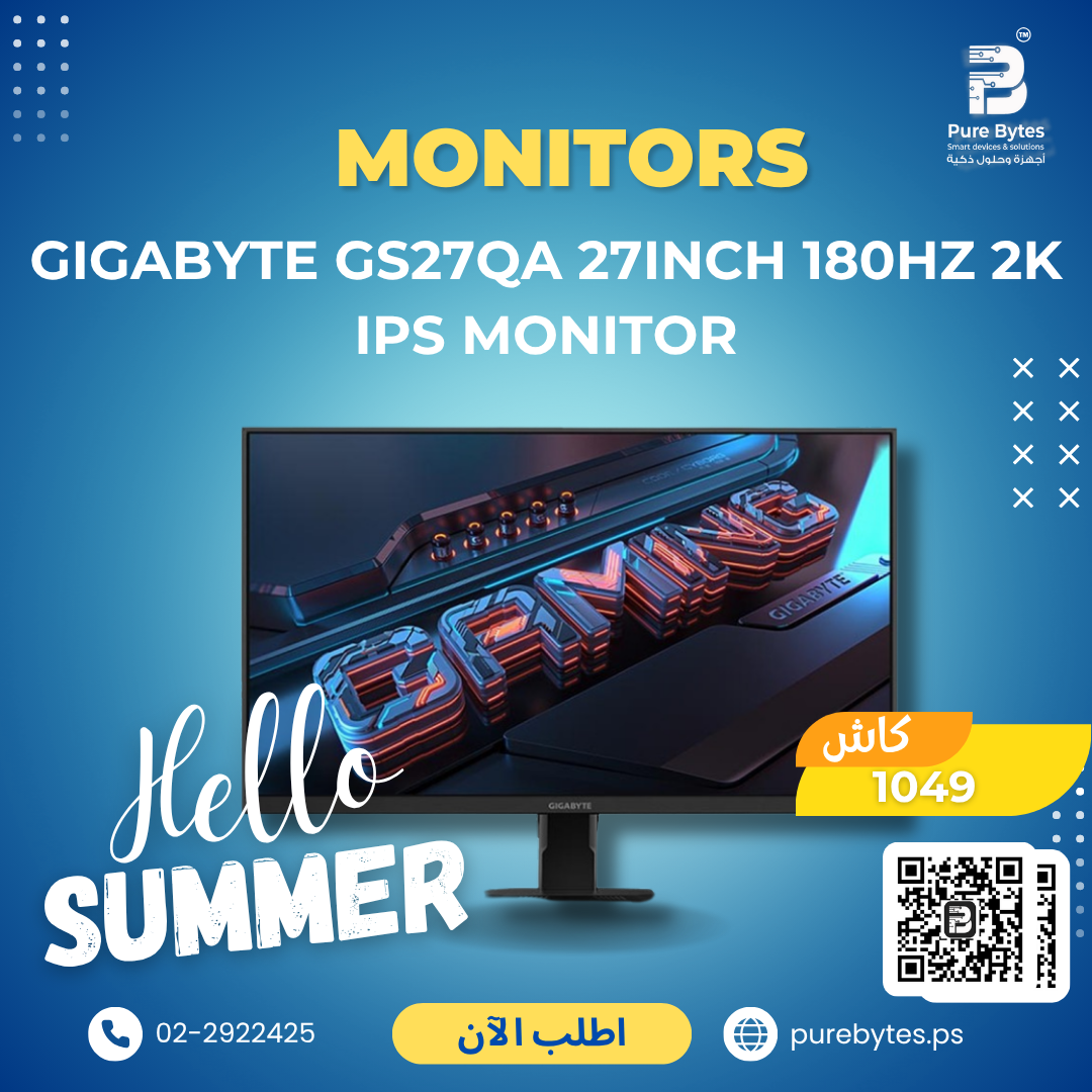 GIGABYTE GS27QA 27inch 180HZ 2K IPS MONITOR | Monitors - GIGABYTE