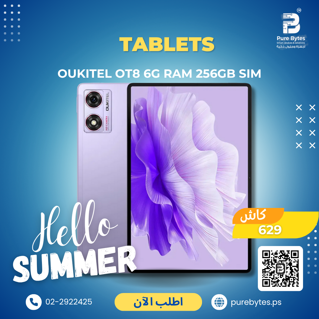 OUKITEL OT8 6G RAM 256GB SIM | Tablets - Oukitel