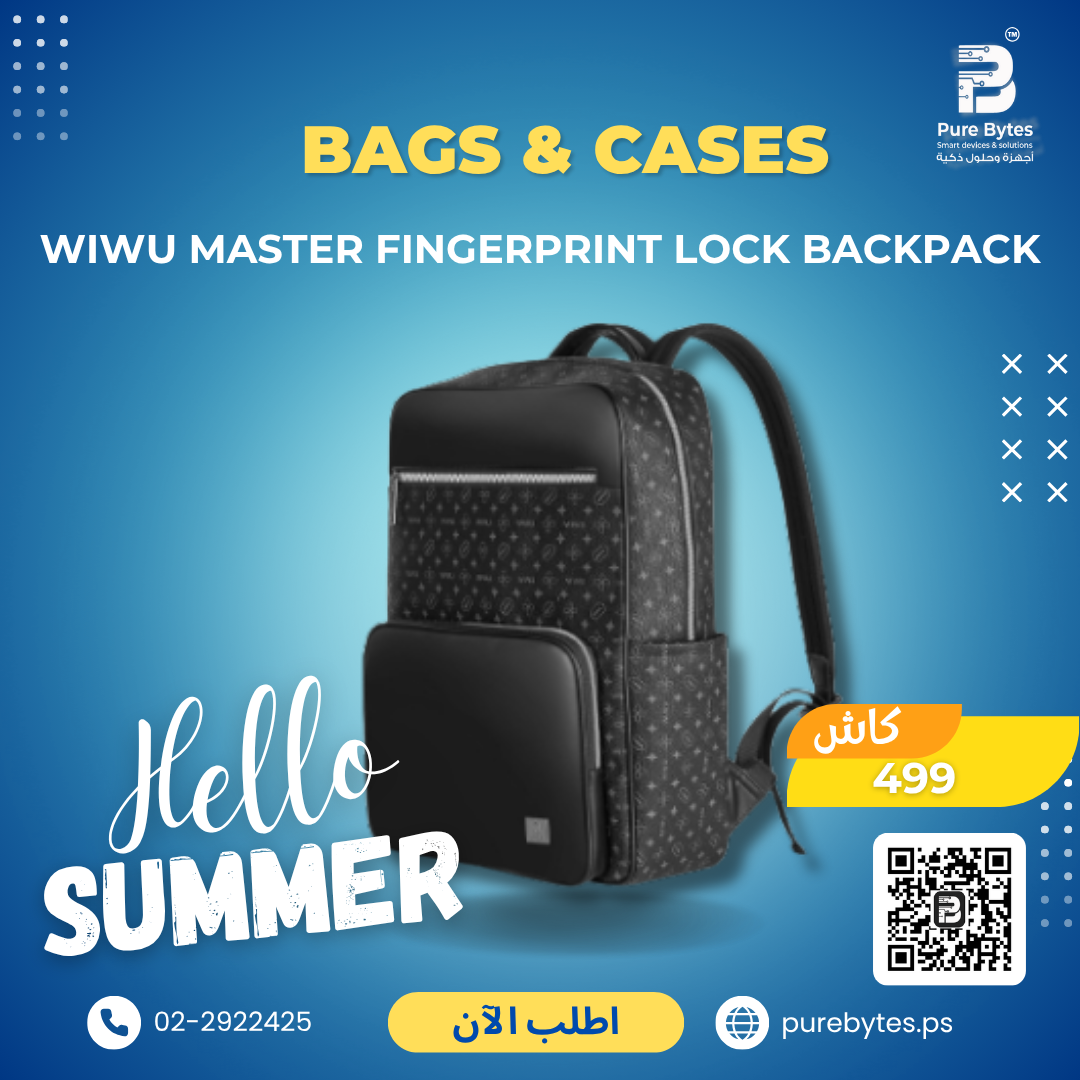 product 339.png WIWU MASTER FINGERPRINT LOCK BACKPACK | Bags & Cases - Wiwu