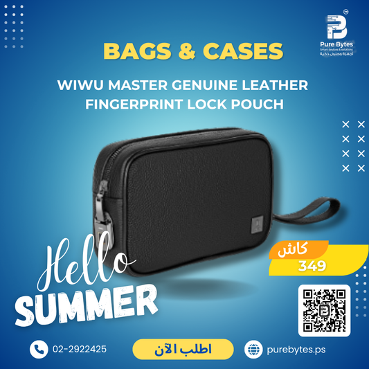 product 340.png WIWU MASTER GENUINE LEATHER FINGERPRINT LOCK POUCH | Bags & Cases - Wiwu