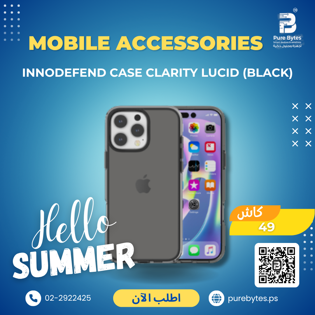 product 352.png INNODEFEND Case Clarity Lucid (Black) | Mobile Accessories - INNODEFEND