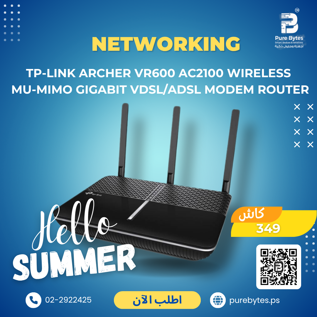 TP Link Archer VR600 AC2100 Wireless MU MIMO Gigabit VDSL ADSL Modem Router | Networking - TP-Link