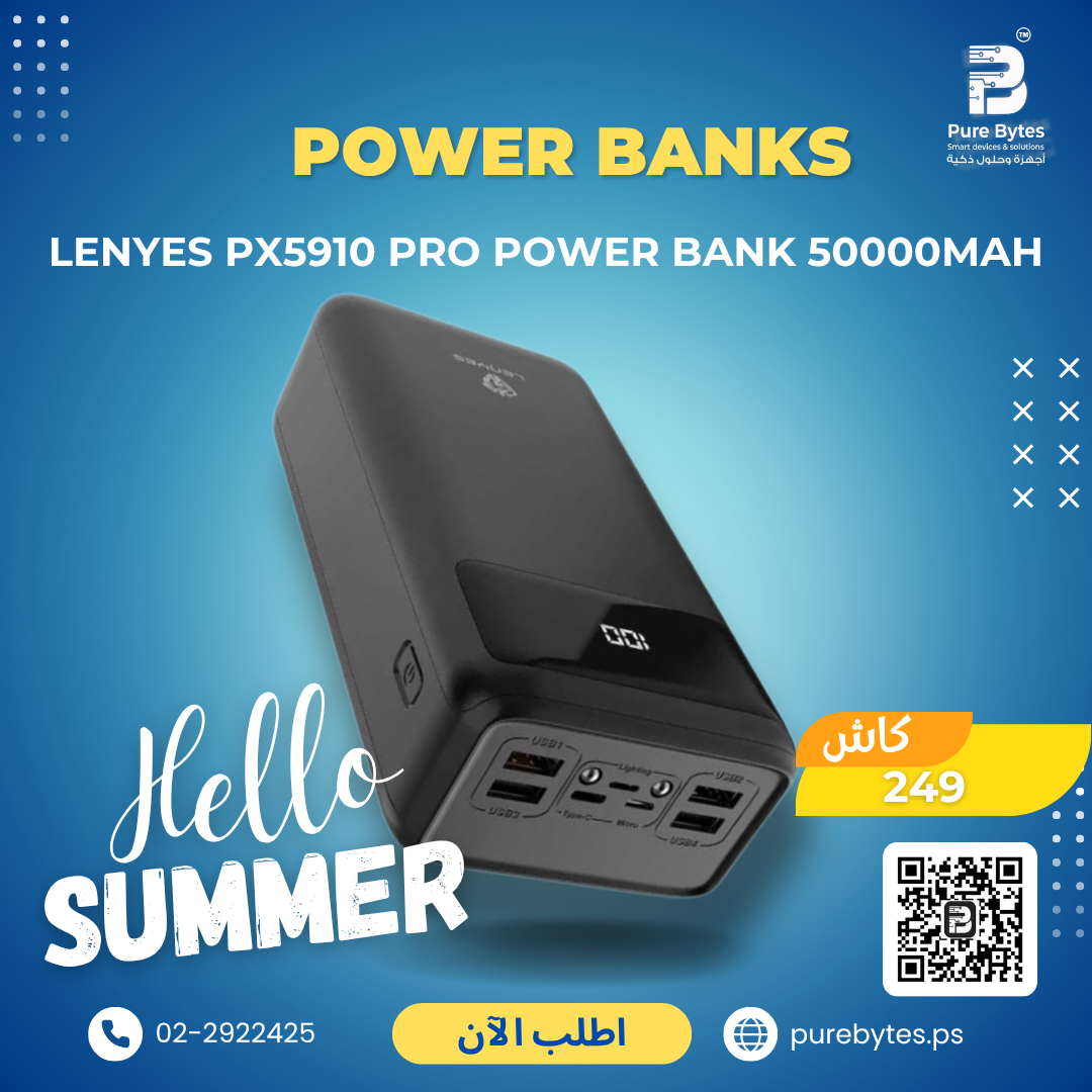 Lenyes PX5910 Pro Power Bank 50000mAh | Power Banks - Lenyes