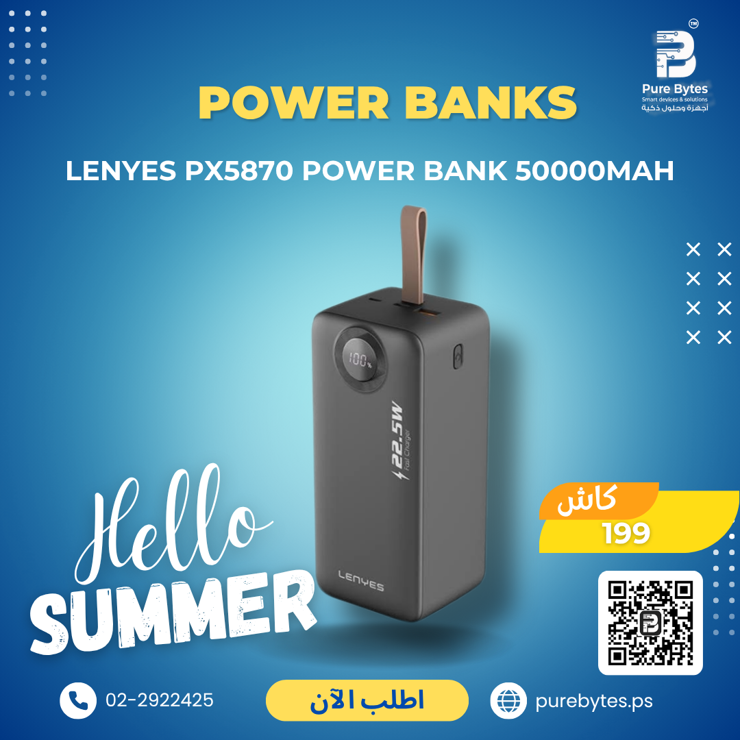 Lenyes PX5870 Power Bank 50000mAh | Power Banks - Lenyes