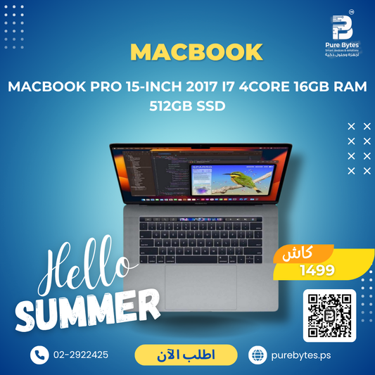 MacBook Pro 15 inch 2017 i7 4core 16GB RAM 512GB SSD | Laptops - Apple