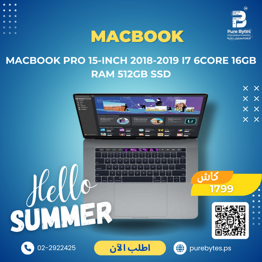 MacBook Pro 15 inch 2018 2019 i7 6core 16GB RAM 512GB SSD | Laptops - Apple