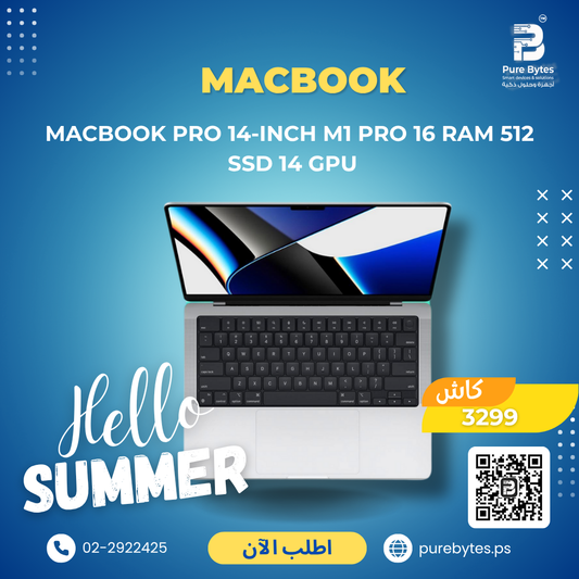 MacBook Pro 14 inch M1 Pro 16 RAM 512 SSD 14 GPU | Laptops - Apple