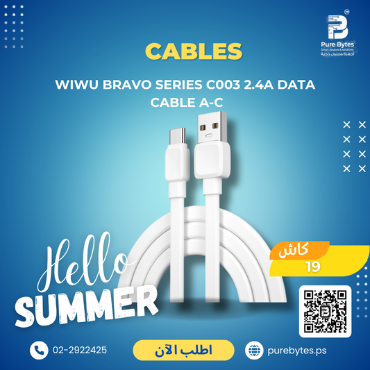 WiWU Bravo Series C003 2.4A Data Cable A C | Cables - WiWU