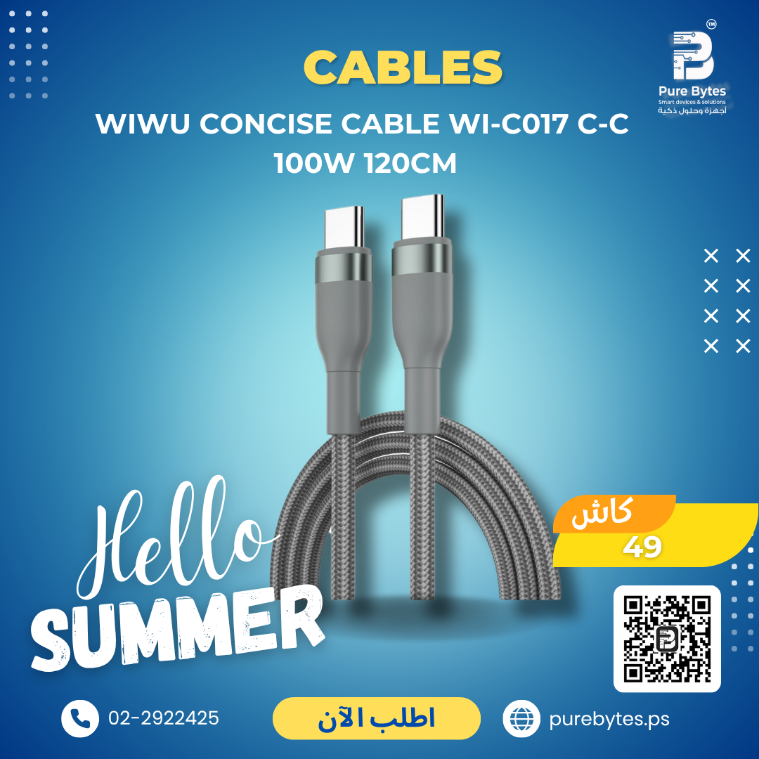 WiWU Concise Cable Wi C017 C C 100W 120cm | Cables - WiWU