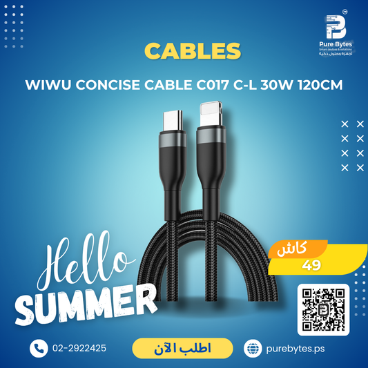 WiWU Concise Cable C017 C L 30W 120cm | Cables - WiWU