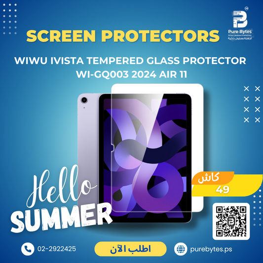 WiWU iVista Tempered Glass Protector WI GQ003 2024 Air 11 | Screen Protectors - WiWU