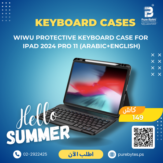 WiWU Protective Keyboard Case for iPad 2024 Pro 11 (Arabic+English) | Keyboard Cases - WiWU