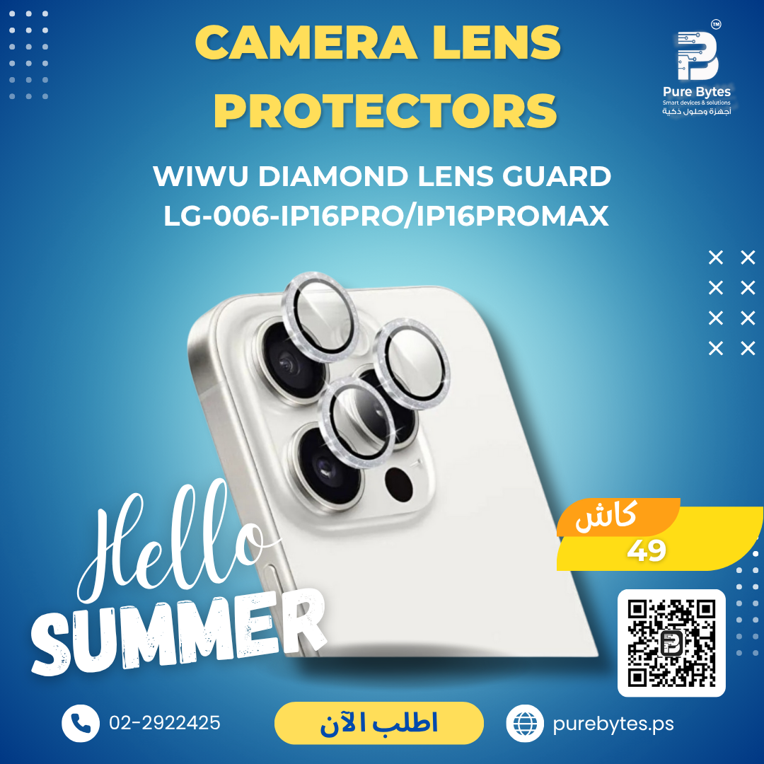 WiWU Diamond Lens Guard LG 006 iP16Pro iP16ProMax | Camera Lens Protectors - WiWU