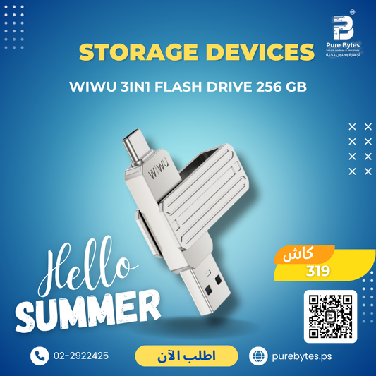 WiWU 3in1 Flash Drive 256 GB | Storage Devices - WiWU
