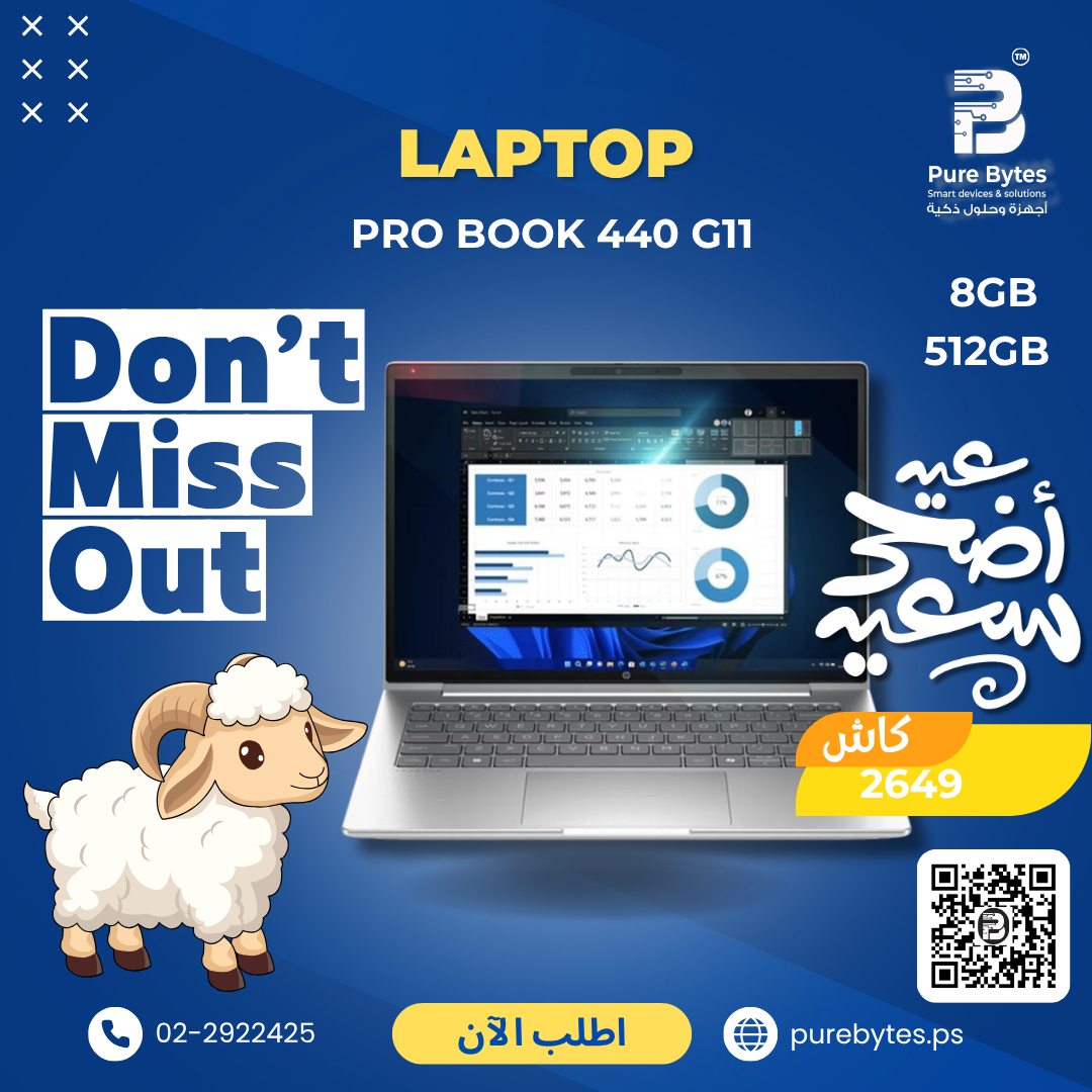 HP PRO BOOK 440 G11 8GB 512GB