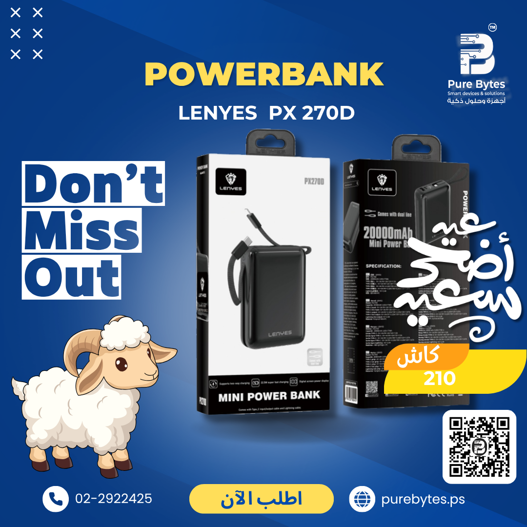 LENYES PX 270D 20000mAh Mini Power Bank