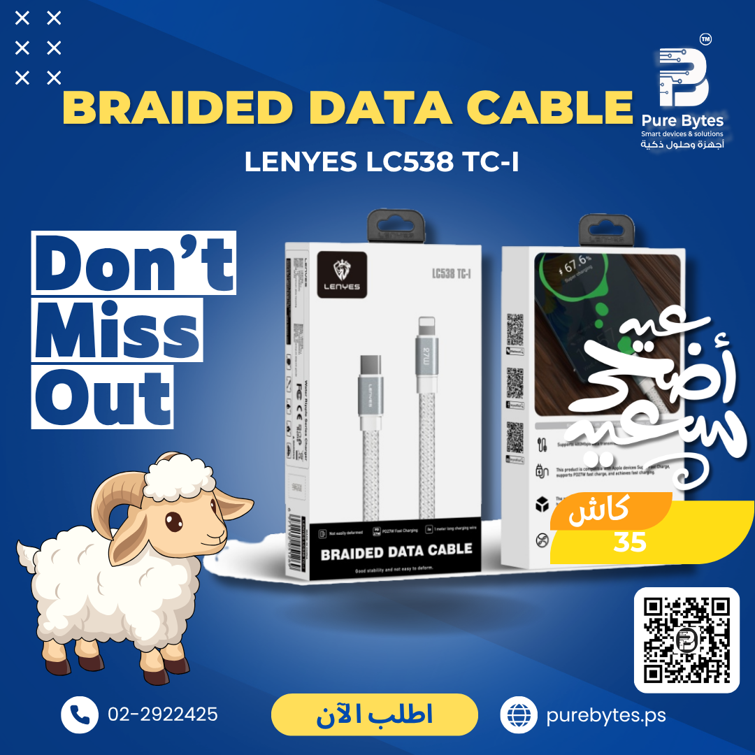 LENYES LC538 TC I BRAIDED DATA CABLE