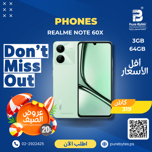 REALME NOTE 60X 3GB 64GB
