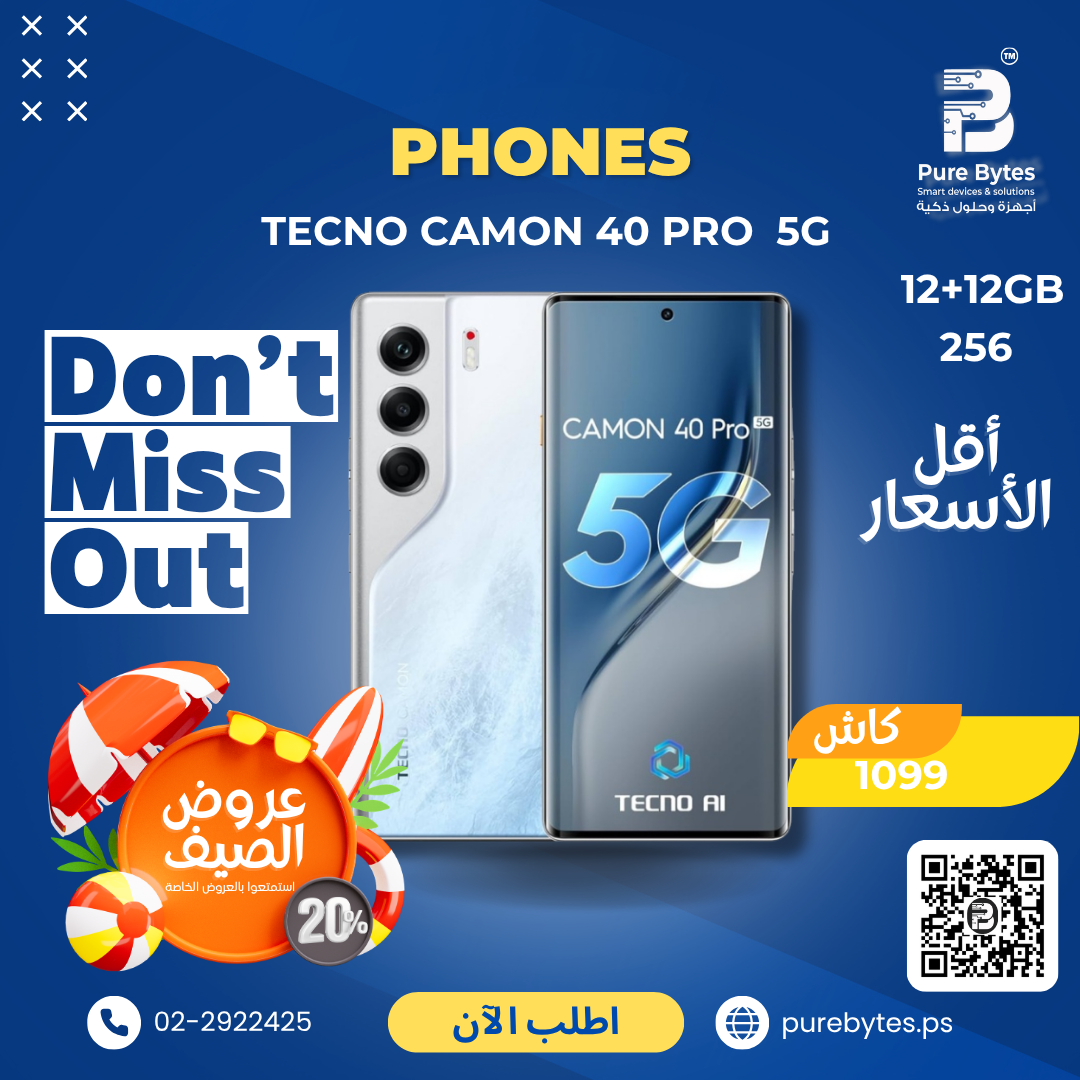 TECNO CAMON 40 PRO 5G 12+12GB 256GB