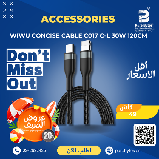 WIWU CONCISE CABLE C017 C L 30W 120CM