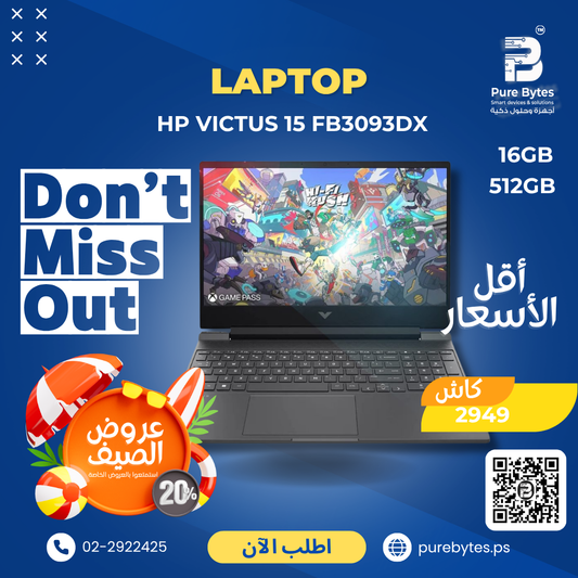 HP VICTUS 15 FB3093DX 16GB 512GB